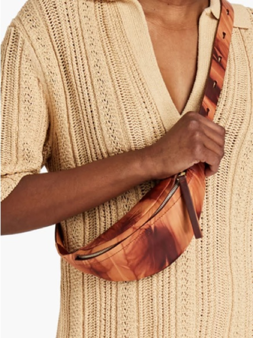 Nanushka Brown Crossbody Sling Bag